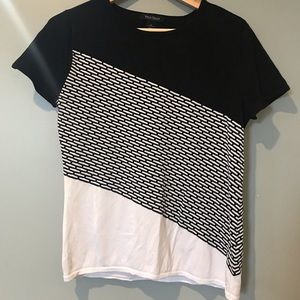 White House Black Market | Graphic Pattern T-Shirt